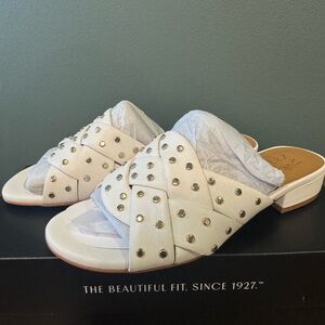 Naturalizer Cream Studded Mules